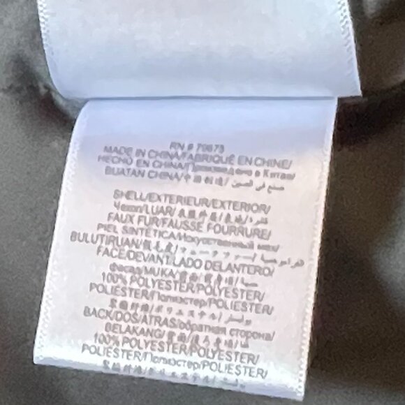 Gorgeous BCBGMAXAZRIA Women's Charcoal Gray Faux Fur Hooded Coat/Jacket, Size M - Picture 11 of 15